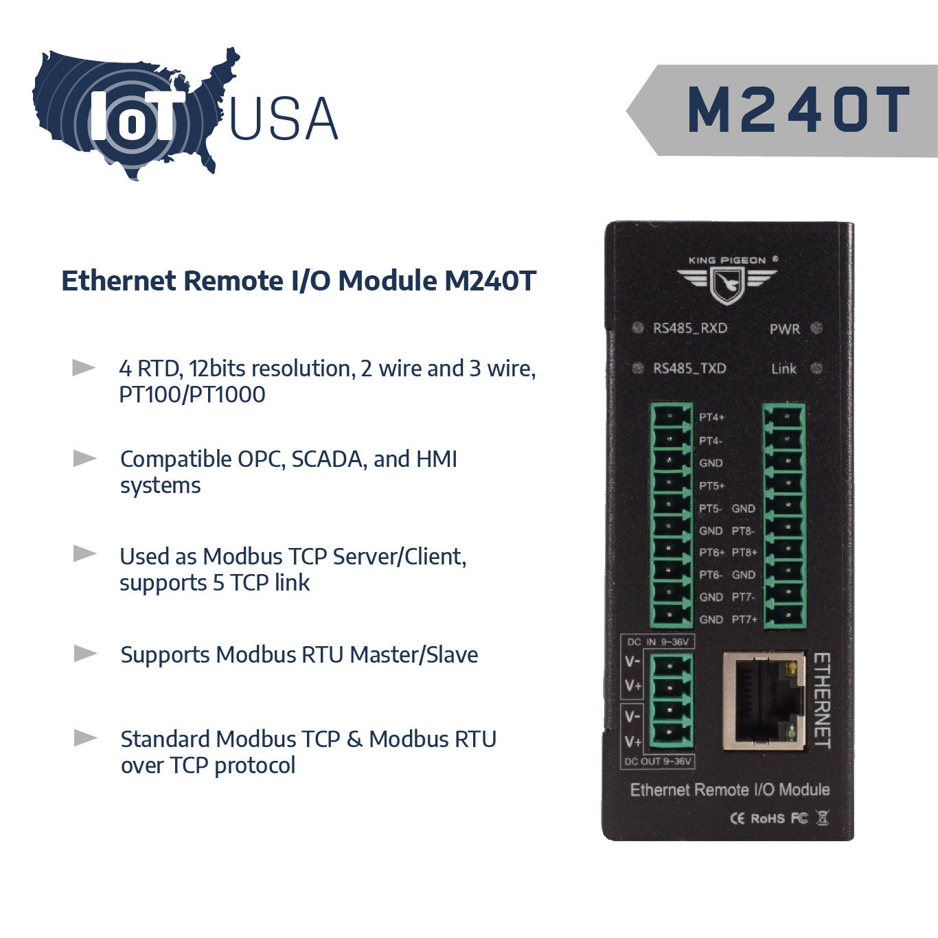 M240T RTD Input Module - IOT USA